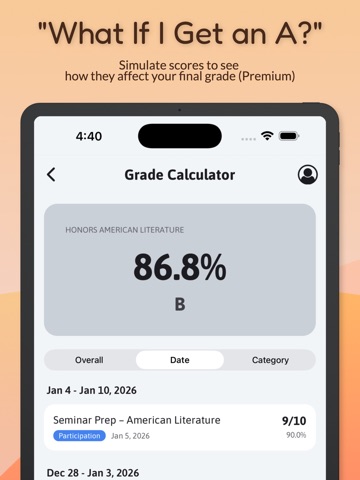 Grade Corner iPad screenshot 6