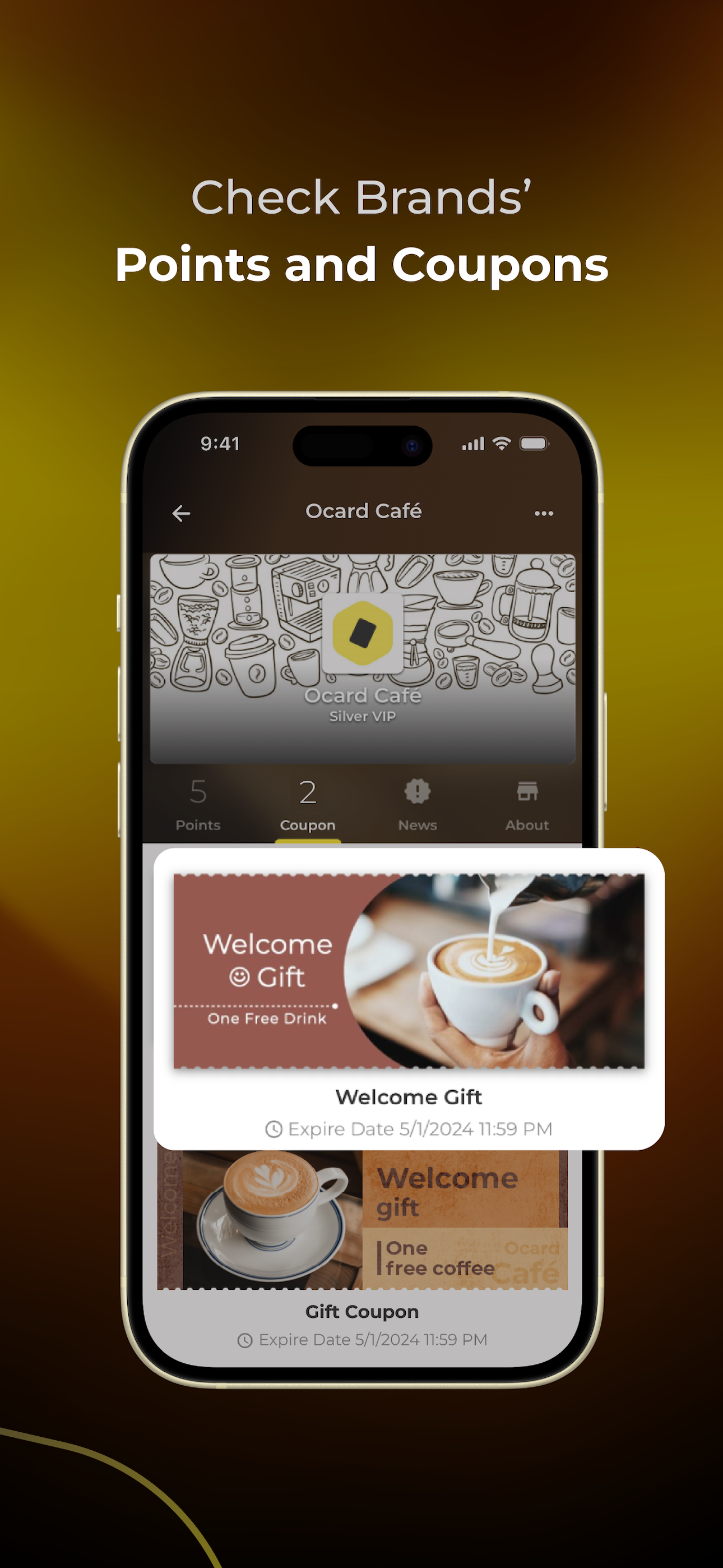 Ocard: Rewards and Coupons