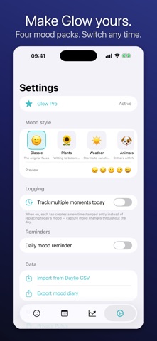 Glow: Mood tracker Screenshot 4 of 5