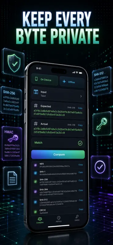 Hash Calculator: MD5 SHA CRC32 screenshot 10 of 10