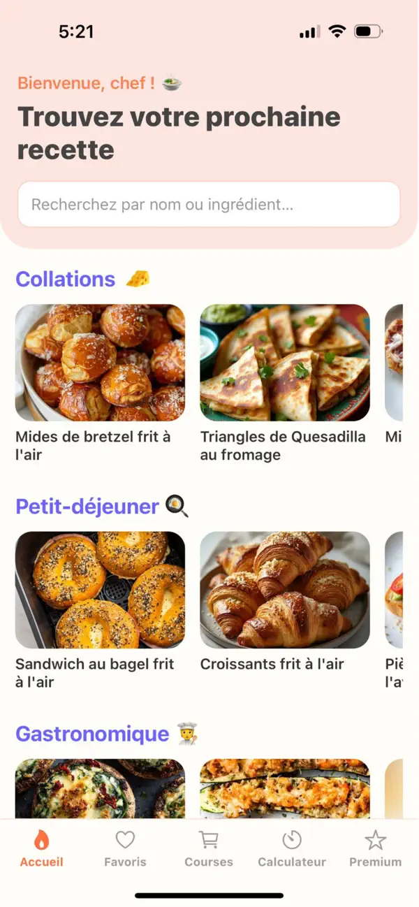 Screenshot #1 pour Actifry Recettes Faciles