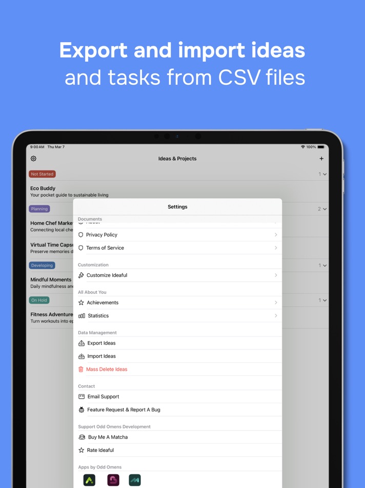 #5. Ideaful: To-do list & Notes (iOS) Podle: Odd Omens