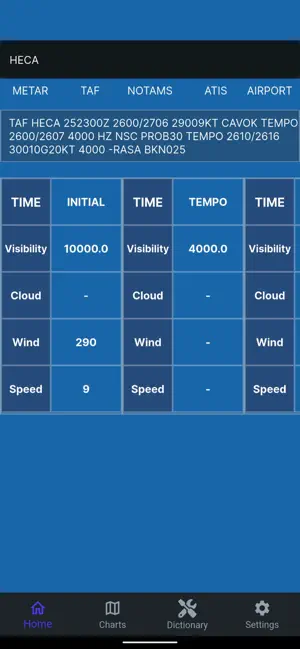 NaviMETAR screenshot 2