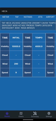 NaviMETAR screenshot