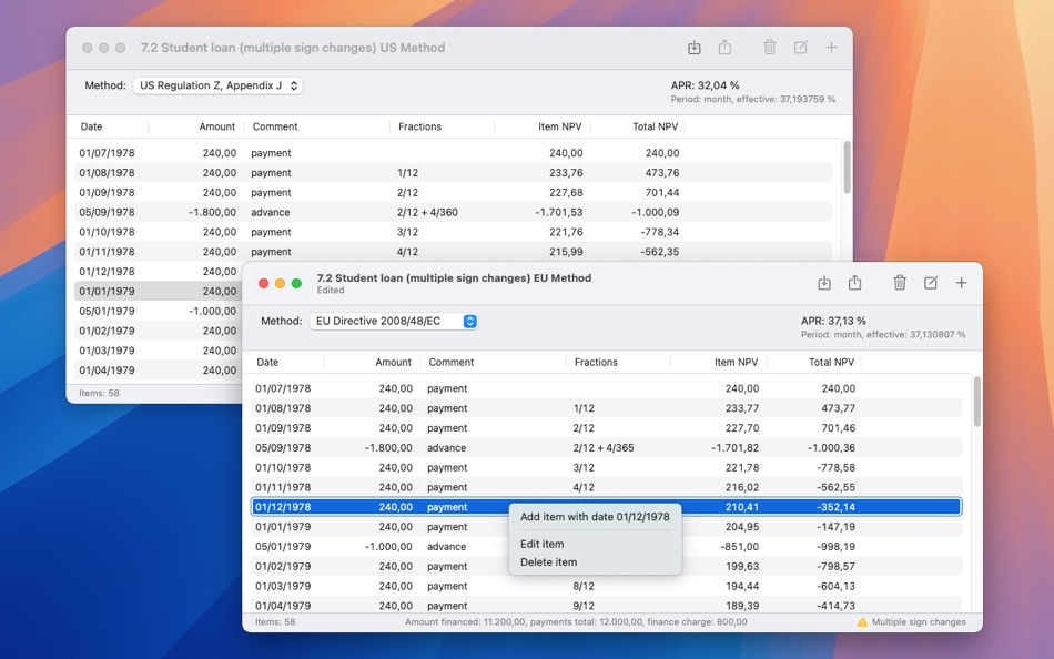 PS APR Calculator (macOS) Podle: Patrick Jan Van der Perre PS APR Calculator (macOS) Podle: Patrick Jan Van der Perre