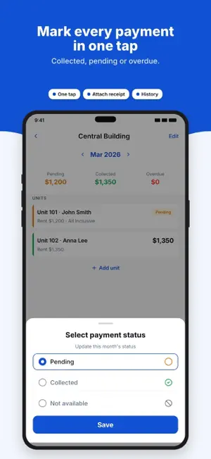 RentDue: Rent Tracker screenshot 2