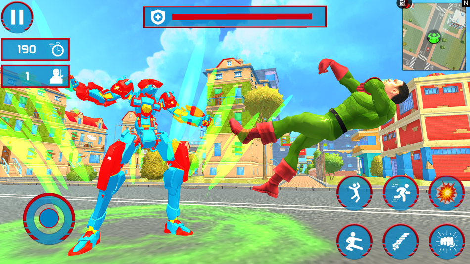 #4. Robot Spider Rope Hero Man Sim (iOS) 来自: ALI FARZAN TAHAA