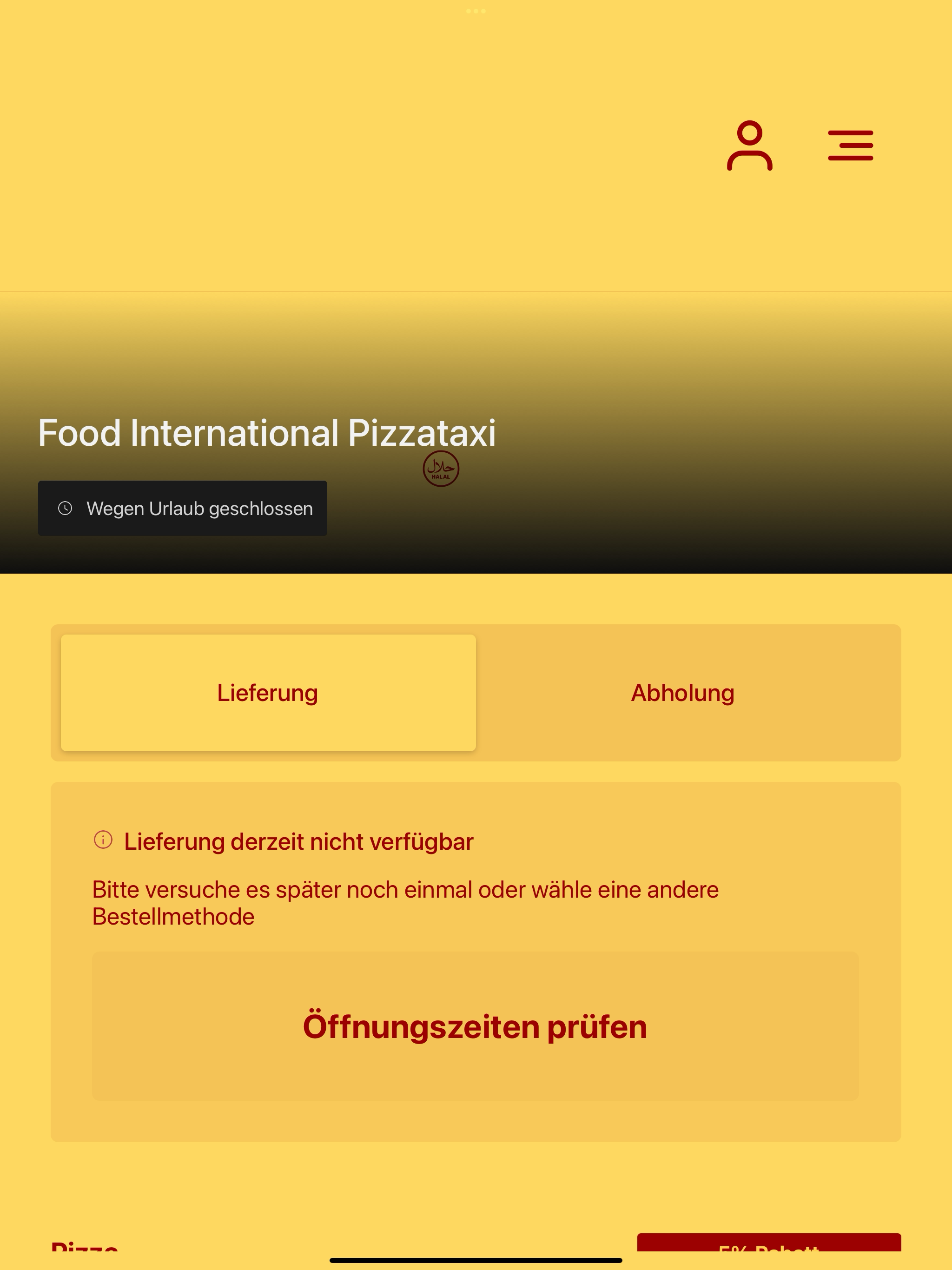 Food International Pizzataxi