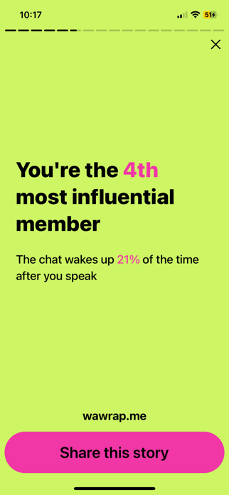 My WA Wrapped Screenshot 5 of 5
