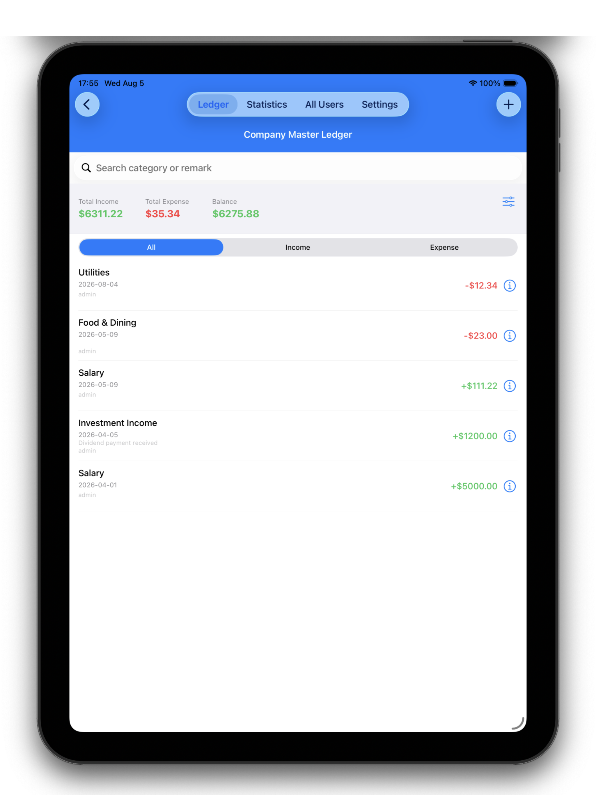 Money Budget Sync-Team Expense screenshot 17