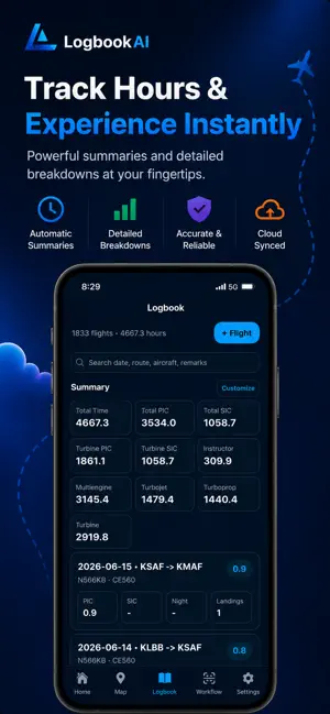 LogbookAI Pilot screenshot 2
