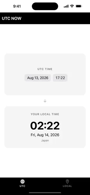 UTC NOW screenshot 1