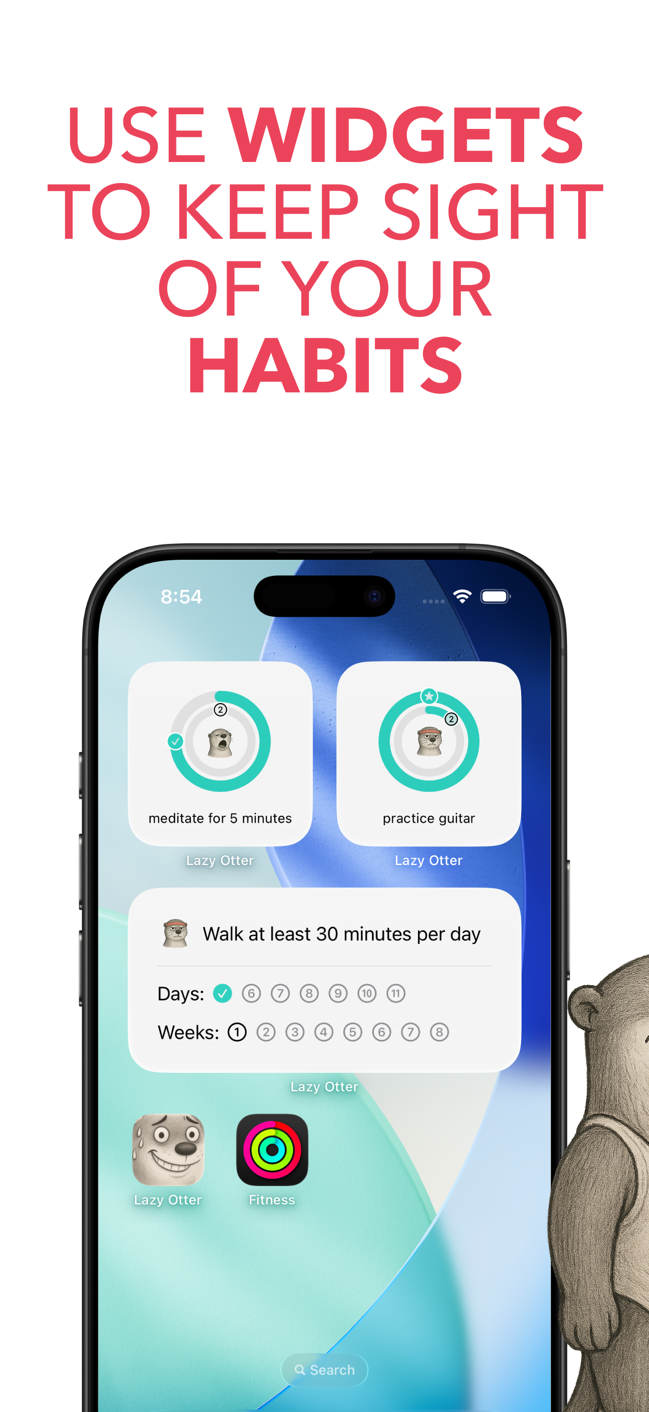 Habit Tracker AI - Lazy Otter