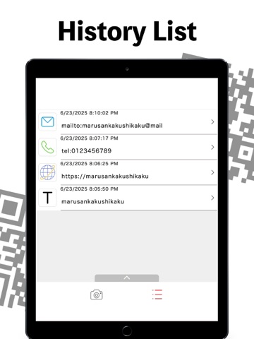QR Code Scanner & Generators : iPad screenshot