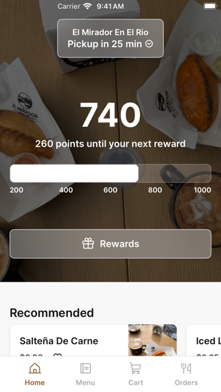 El Mirador En El Rio iPhone screenshot 1 - Food & Drink app