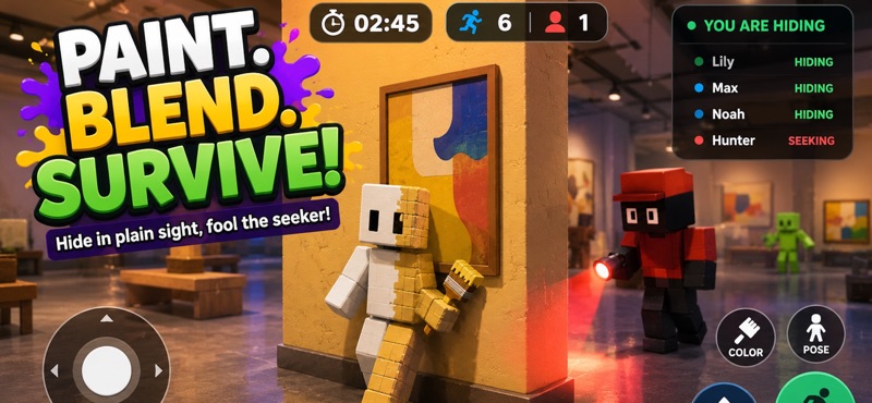 Color Hide Party Online screenshot 1