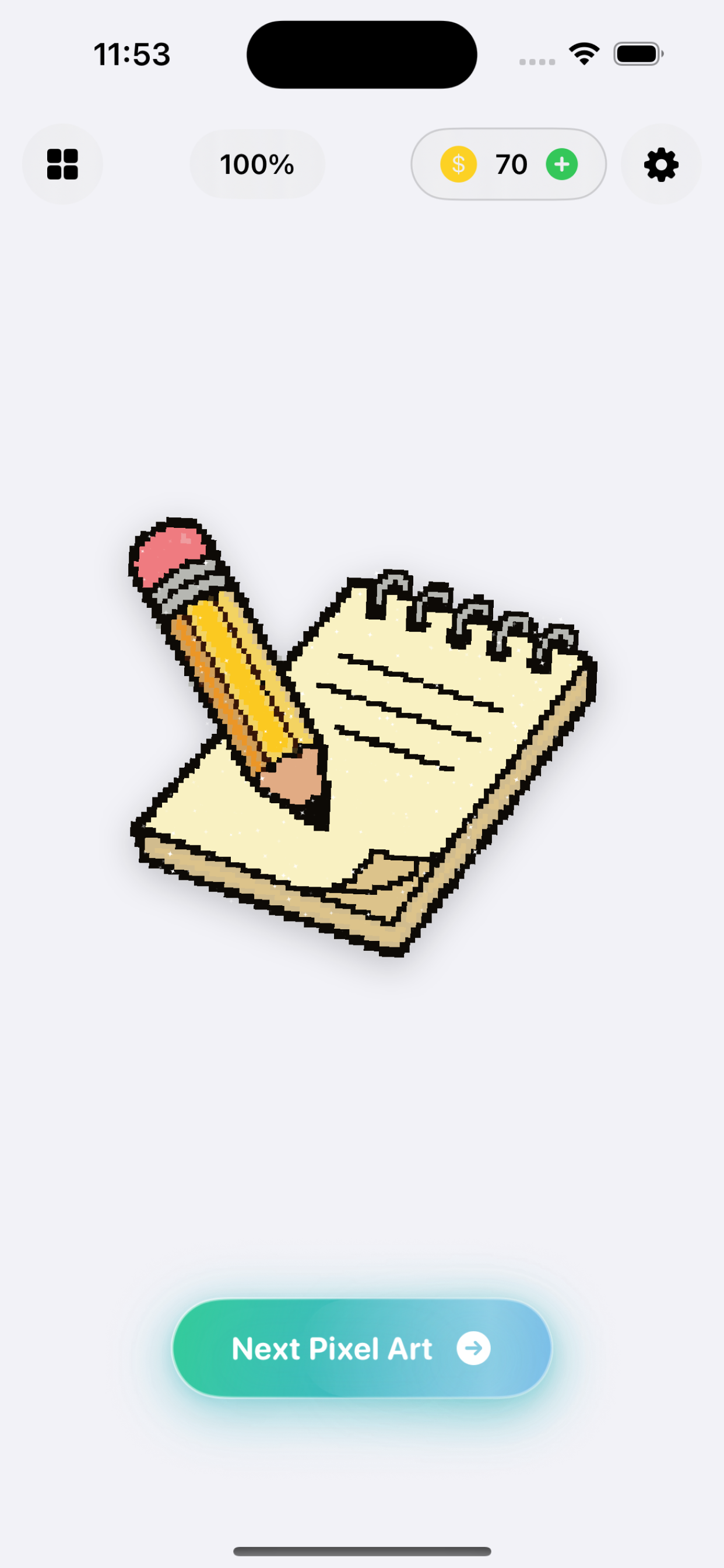 Color By Number Art: Pixel Cat