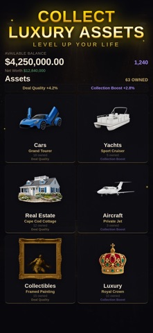 The Richest: Luxury Tycoon iPhone screenshot