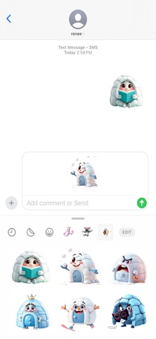 冰冻圆顶冰屋贴纸 screenshot
