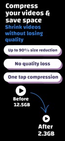 Compress videos - Size Reduce screenshot