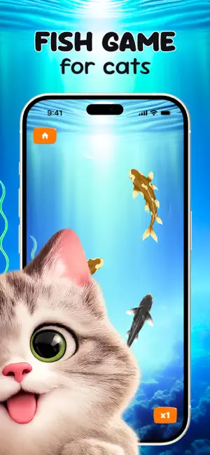 Cat Games - Fish & Mouse screenshot 2
