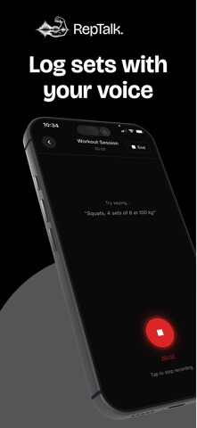 RepTalk: Voice Workout Log screenshot