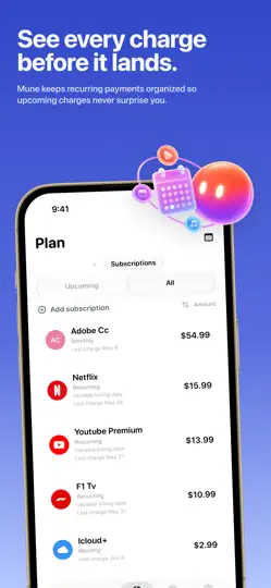 Screenshot von Mune - Private Finance AI auf dem iPhone 5
