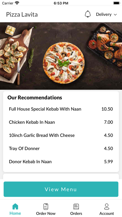 Pizza Lavita. Screenshot