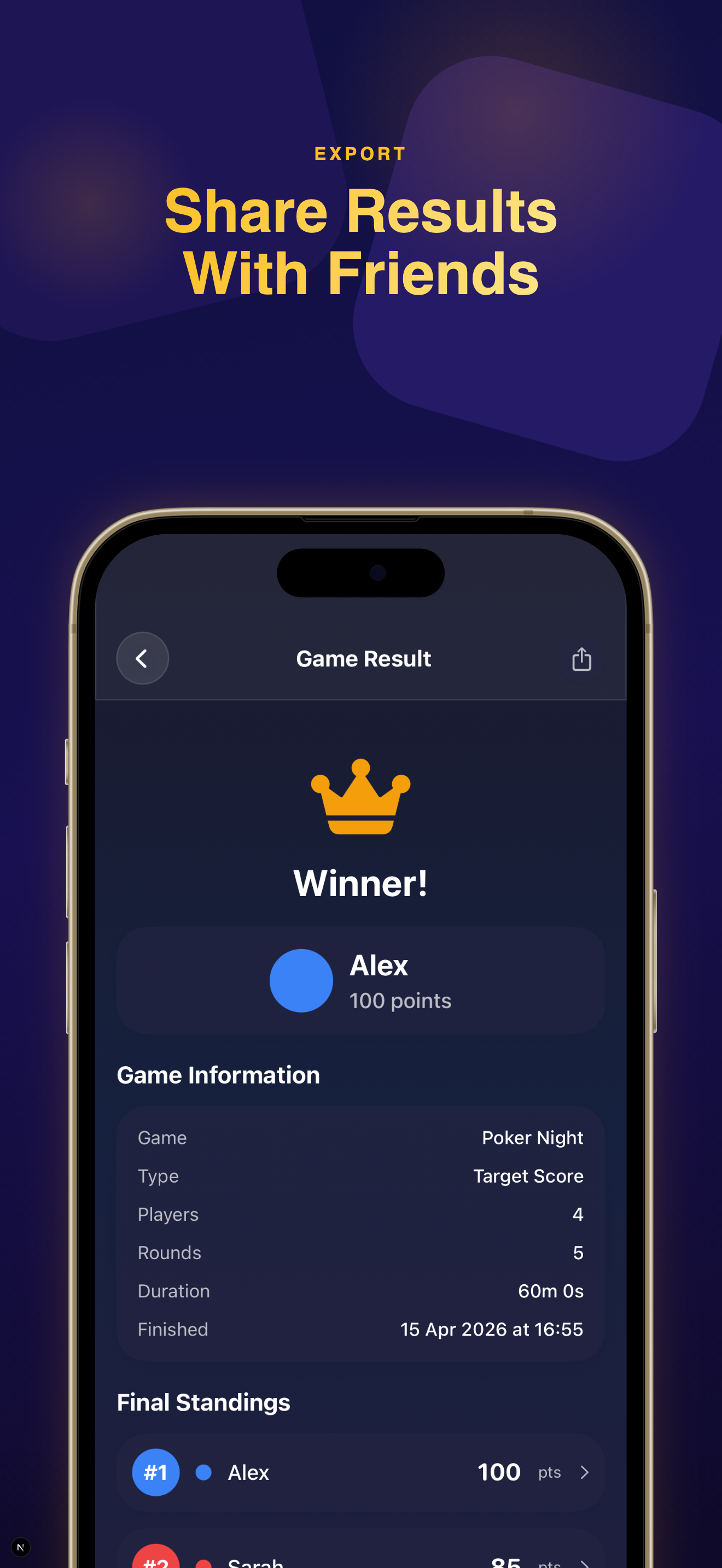 Score Counter - Game Tracker