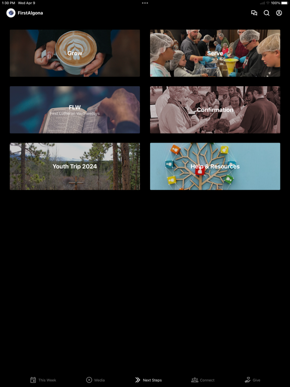 First Lutheran Algona, IA iPad screenshot 3 - Education app