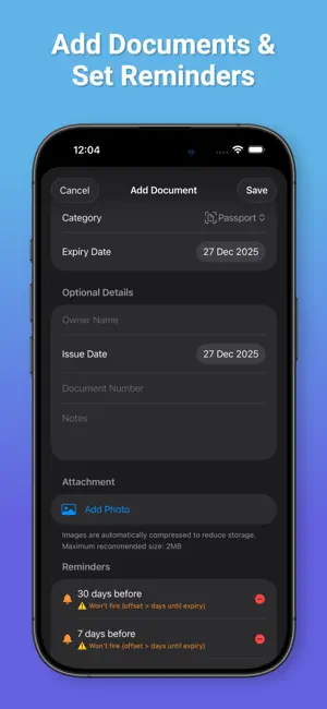 Document Expiry Reminder screenshot 2