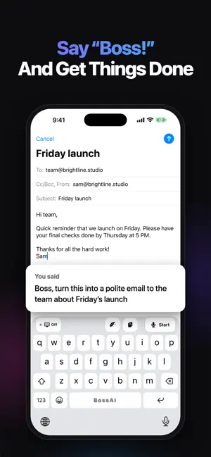 BossAI - Smart Speech to Text screenshot 4