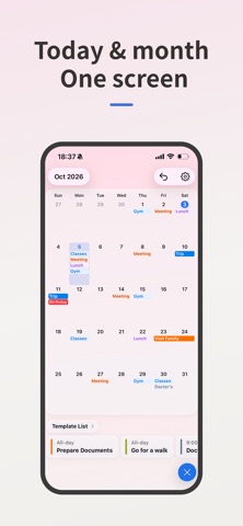 Monthly Grid Calendar Screenshot 2 of 5