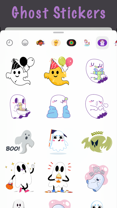 Screenshot #3 pour Scary Ghost Stickers Pack