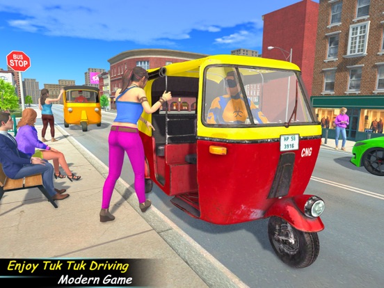 Tuk Tuk Rickshaw Driving Game iPad screenshot