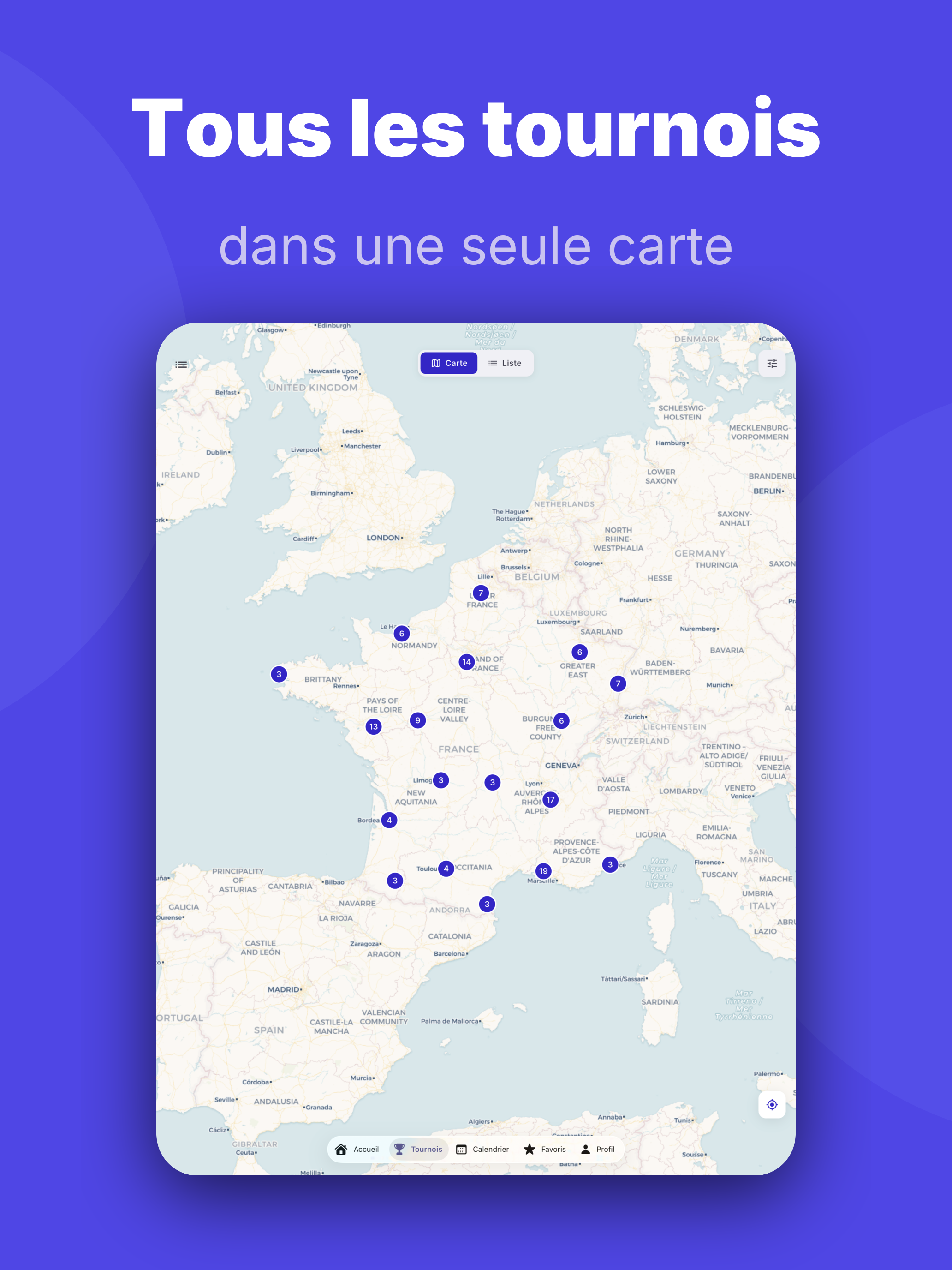 PingMap - Tournois Ping
