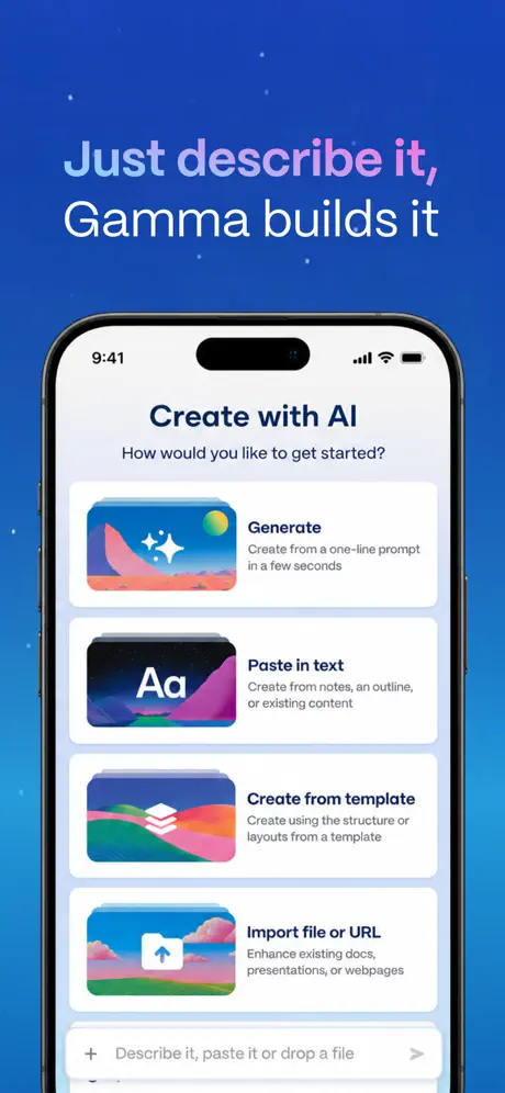 Gamma: AI Slides & Design screenshot 2 of 5