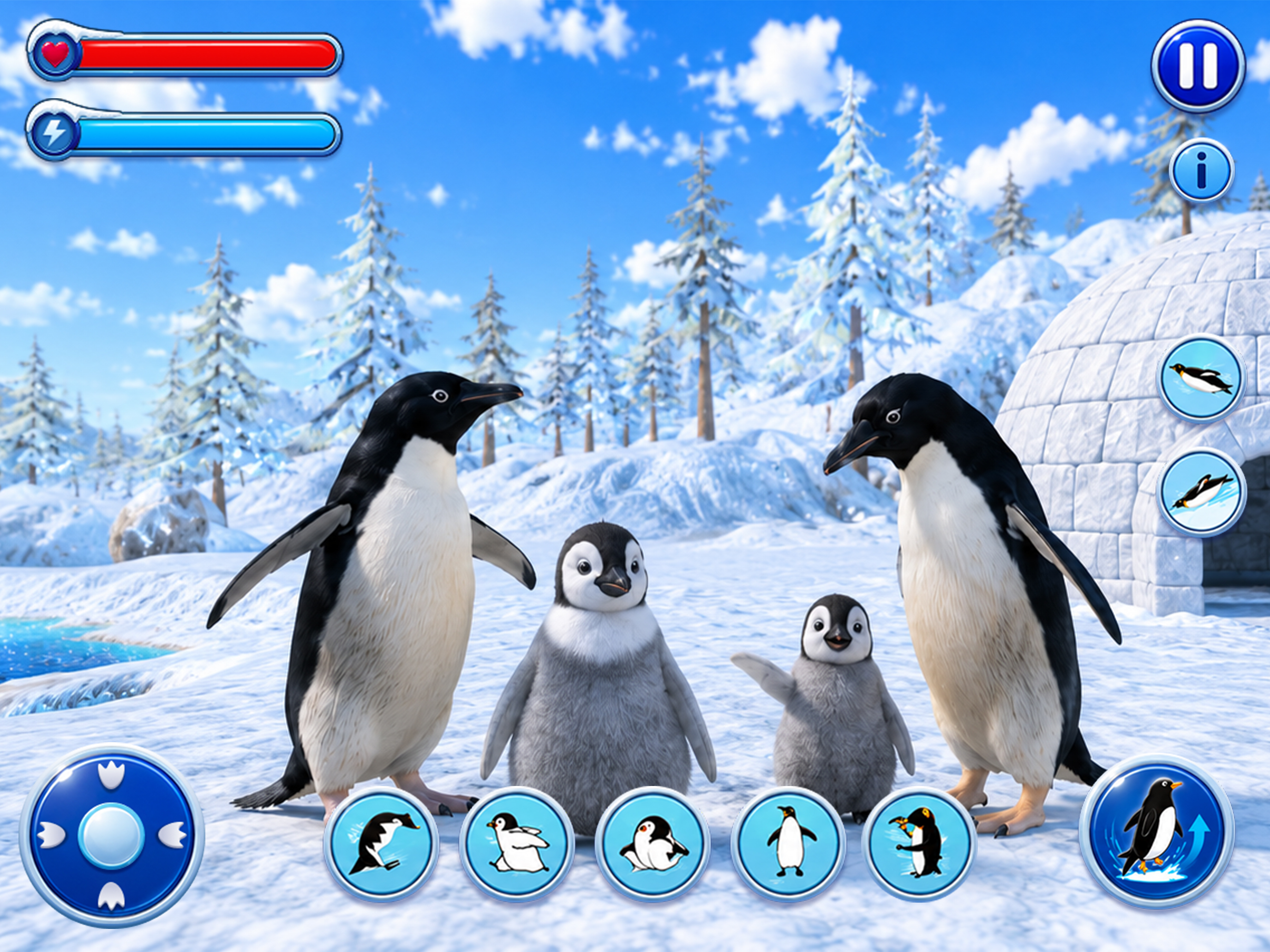 Penguin Family: Ice Survival