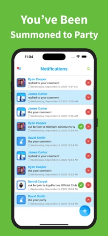 AppParties screenshot