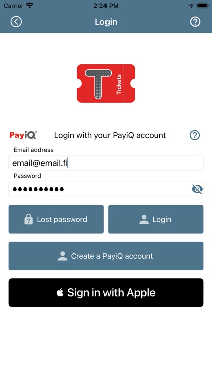 PayiQ Tickets