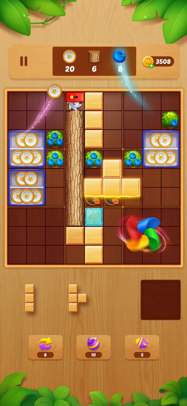 Screenshot #2 pour Block Crush: Wood Block Puzzle