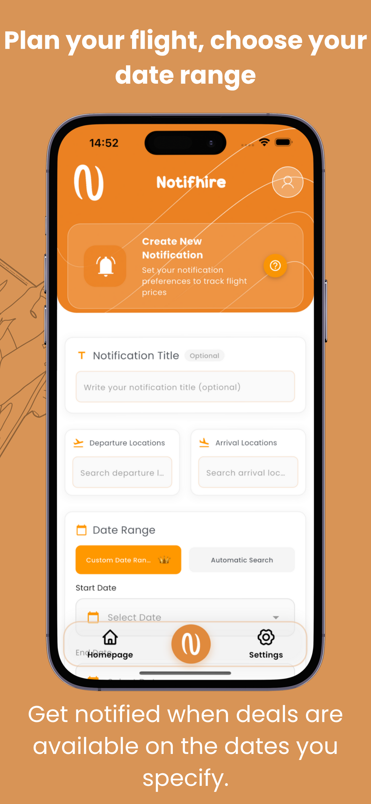 Notifhire - Flight Tracker