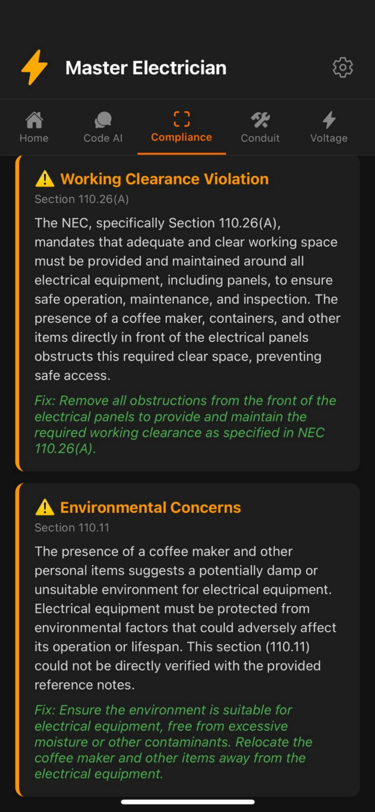 Master Electrician - Code AI
