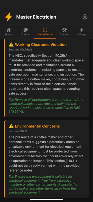 Master Electrician - Code AI Screenshot 4 of 7