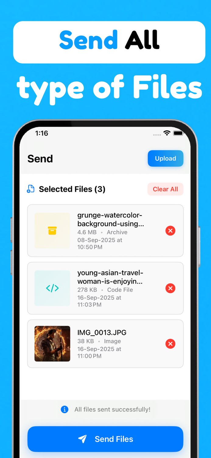 Offline Files Share - FlowSend