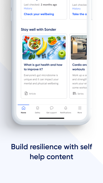 Sonder: Wellbeing & safety Screenshot