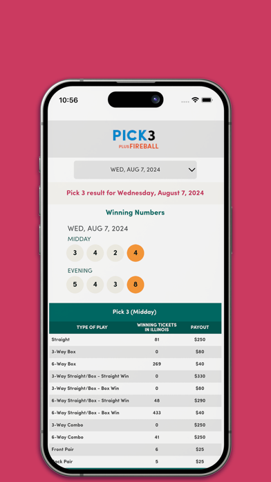 Illinois Lottery Results App Screenshot
