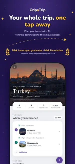 GripaTrip: AI Travel Planner screenshot 1