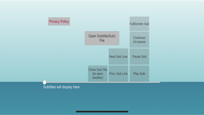 Screenshot #1 pour Subtitles Reader-Displayer