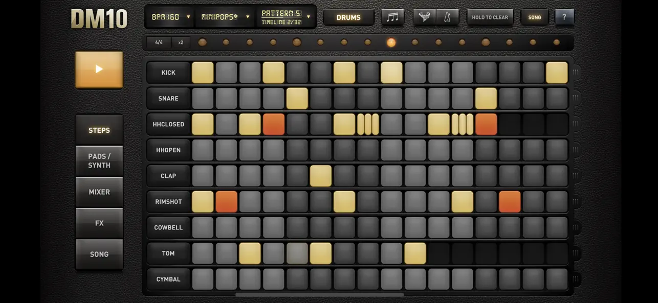 #1. DM10 - Drum & Synth Machine (iOS) 게시자: Fingerlab